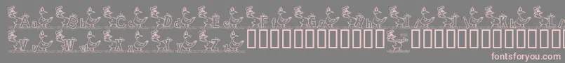 KgDucks2 Font – Pink Fonts on Gray Background