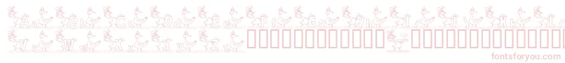 KgDucks2 Font – Pink Fonts on White Background