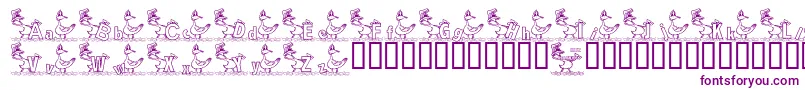 KgDucks2 Font – Purple Fonts on White Background