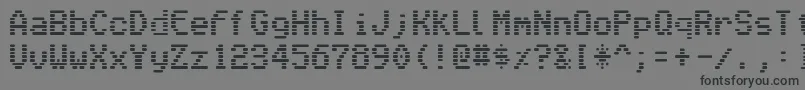 Vmonitor Font – Black Fonts on Gray Background