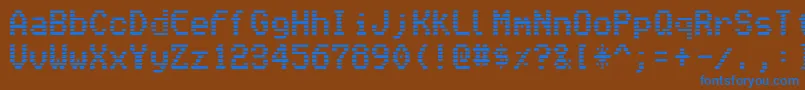 fuente Vmonitor – Fuentes Azules Sobre Fondo Marrón