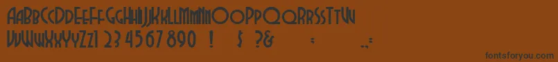 Dubbadubbaa Font – Black Fonts on Brown Background