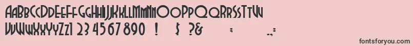 Dubbadubbaa Font – Black Fonts on Pink Background