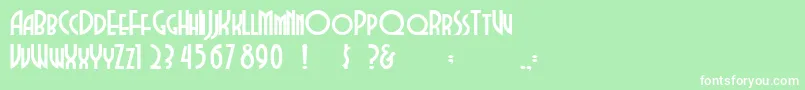 Dubbadubbaa Font – White Fonts on Green Background