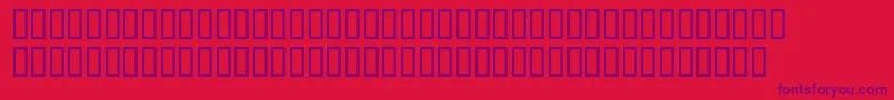 McsQudsSuNormal-Schriftart – Violette Schriften auf rotem Hintergrund