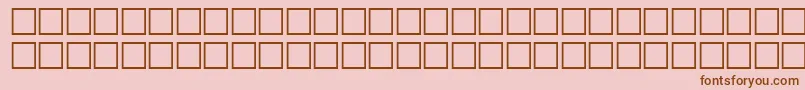 McsHor1SIFlag2000 Font – Brown Fonts on Pink Background