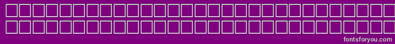 フォントMcsHor1SIFlag2000 – 紫の背景に緑のフォント