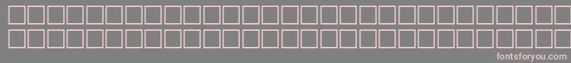 フォントMcsHor1SIFlag2000 – 灰色の背景にピンクのフォント