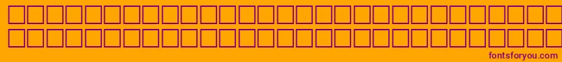 McsHor1SIFlag2000 Font – Purple Fonts on Orange Background