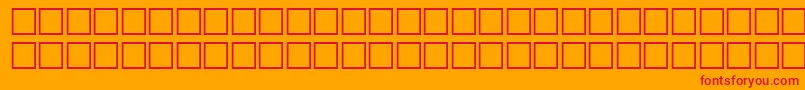 McsHor1SIFlag2000 Font – Red Fonts on Orange Background