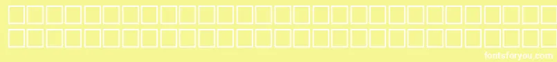McsHor1SIFlag2000-fontti – valkoiset fontit keltaisella taustalla