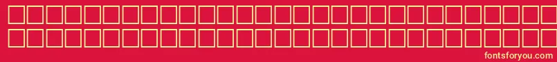 Czcionka McsHor1SIFlag2000 – żółte czcionki na czerwonym tle