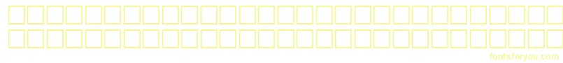 Czcionka McsHor1SIFlag2000 – żółte czcionki na białym tle