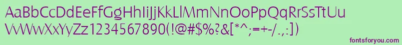 Castletlig Font – Purple Fonts on Green Background