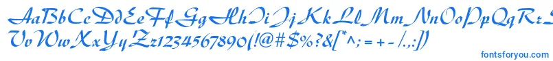 DiskusltstdBold-Schriftart – Blaue Schriften