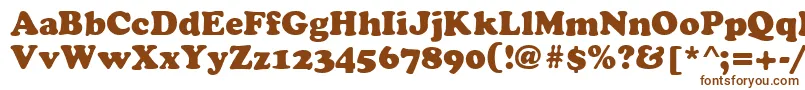 CyrilliccooperNormal Font – Brown Fonts on White Background