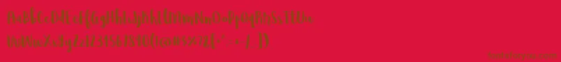 More about BmdWildemount Font BmdWildemount Font – Brown Fonts on Red Background