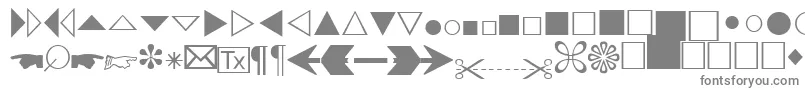 AbacusthreesskRegular Font – Gray Fonts on White Background