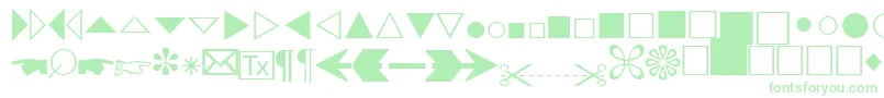 AbacusthreesskRegular Font – Green Fonts on White Background