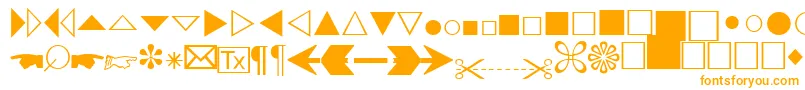 AbacusthreesskRegular Font – Orange Fonts on White Background