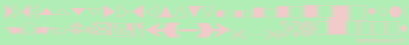 AbacusthreesskRegular Font – Pink Fonts on Green Background