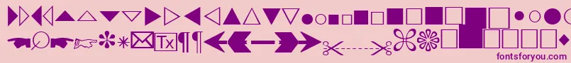 AbacusthreesskRegular Font – Purple Fonts on Pink Background