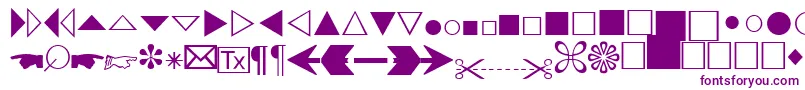 AbacusthreesskRegular Font – Purple Fonts on White Background