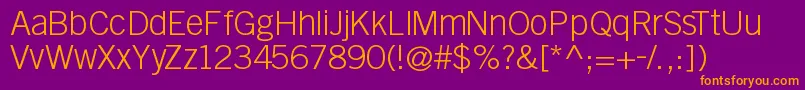 Goethegothic Font – Orange Fonts on Purple Background