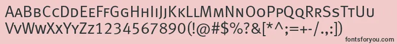 Metanormalcapslfc Font – Black Fonts on Pink Background