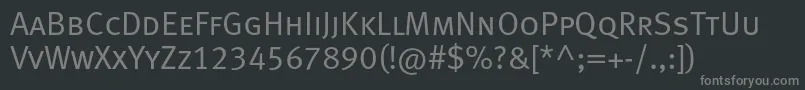 Metanormalcapslfc Font – Gray Fonts on Black Background
