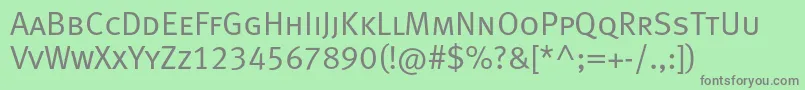 Metanormalcapslfc Font – Gray Fonts on Green Background