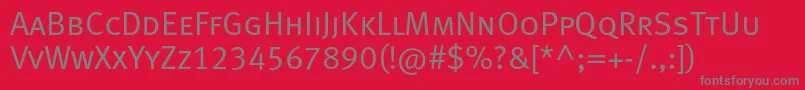 Metanormalcapslfc Font – Gray Fonts on Red Background