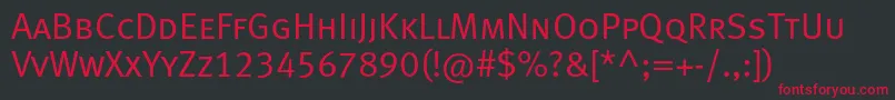 Metanormalcapslfc Font – Red Fonts on Black Background