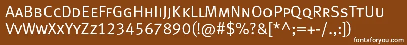 Metanormalcapslfc Font – White Fonts on Brown Background