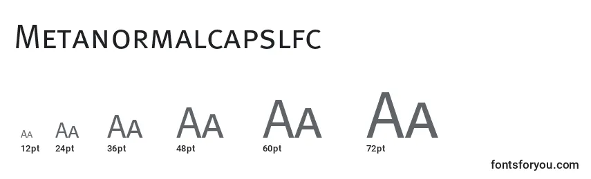 Размеры шрифта Metanormalcapslfc
