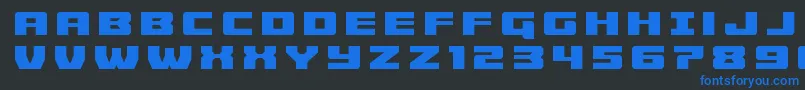 Cruiserfortresstitle Font – Blue Fonts on Black Background