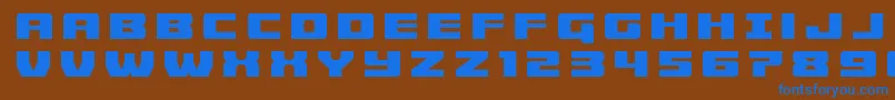 Cruiserfortresstitle Font – Blue Fonts on Brown Background