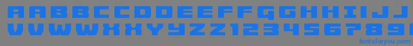 Cruiserfortresstitle Font – Blue Fonts on Gray Background