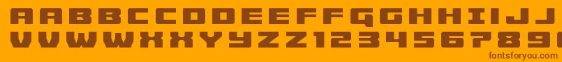 Cruiserfortresstitle Font – Brown Fonts on Orange Background