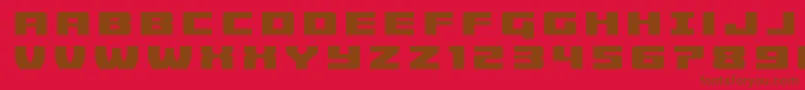 Cruiserfortresstitle Font – Brown Fonts on Red Background