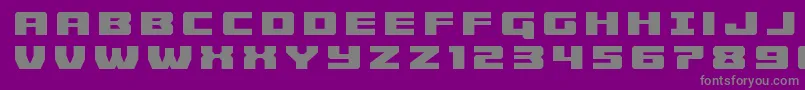 Cruiserfortresstitle Font – Gray Fonts on Purple Background