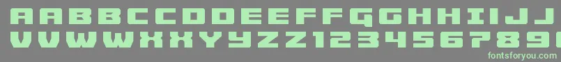 Cruiserfortresstitle Font – Green Fonts on Gray Background