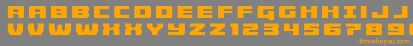 Cruiserfortresstitle Font – Orange Fonts on Gray Background