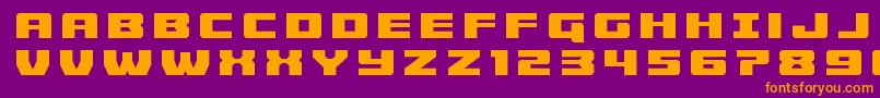 Cruiserfortresstitle Font – Orange Fonts on Purple Background