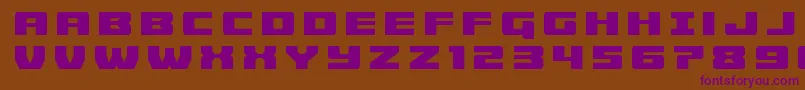 Cruiserfortresstitle Font – Purple Fonts on Brown Background