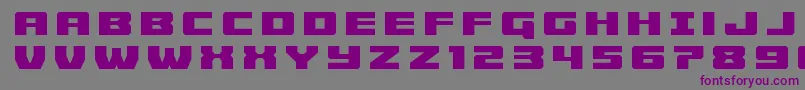 Cruiserfortresstitle Font – Purple Fonts on Gray Background