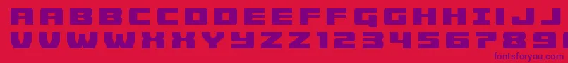 Cruiserfortresstitle Font – Purple Fonts on Red Background