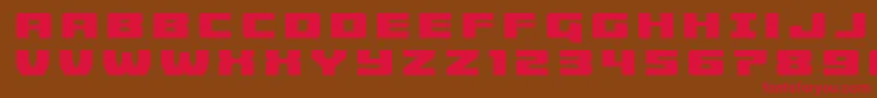 Cruiserfortresstitle Font – Red Fonts on Brown Background