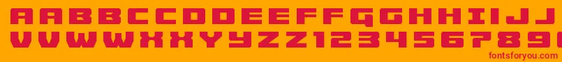 Cruiserfortresstitle Font – Red Fonts on Orange Background