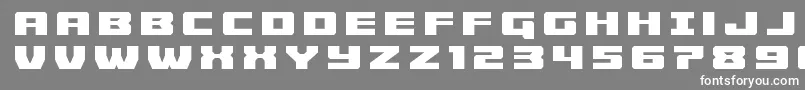 Cruiserfortresstitle Font – White Fonts on Gray Background